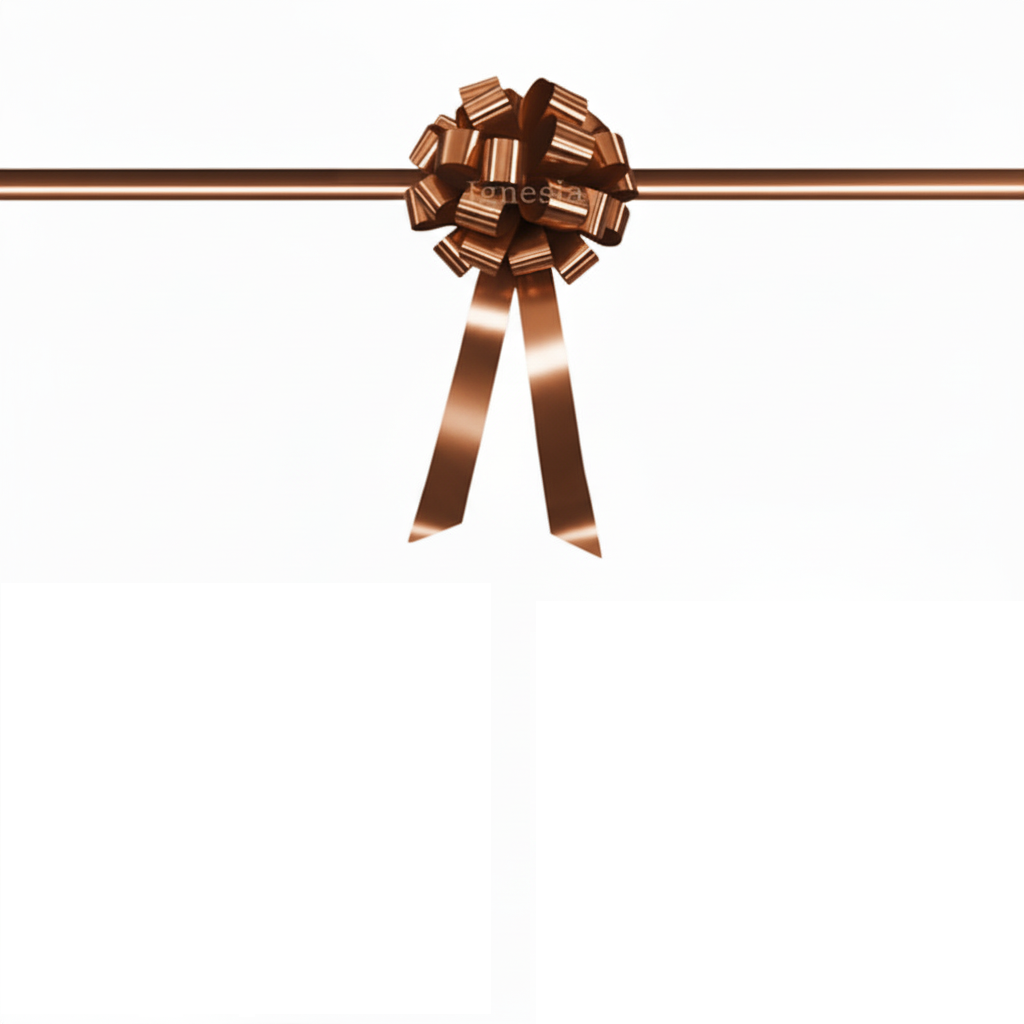 Pita Grand Opening Gedung Bronze Metalik 15cm Set Lengkap PP Real Ribbon By Ignesia
