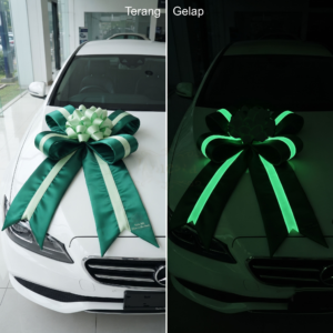 Pita Mobil Baru Glow In The Dark By Ignesia Bahan Satin Custom Warna Hiasan Hadiah Besar