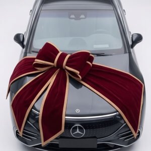 Pita Besar Dekorasi Mobil Baru Premium Mewah Bahan Bludru Lis Gold